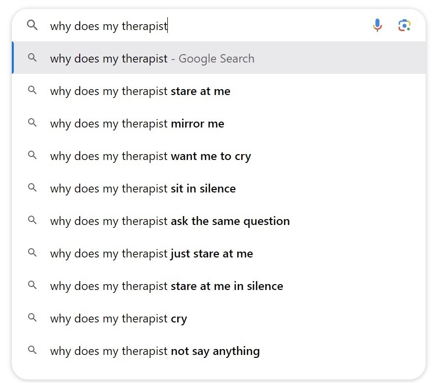 google search results